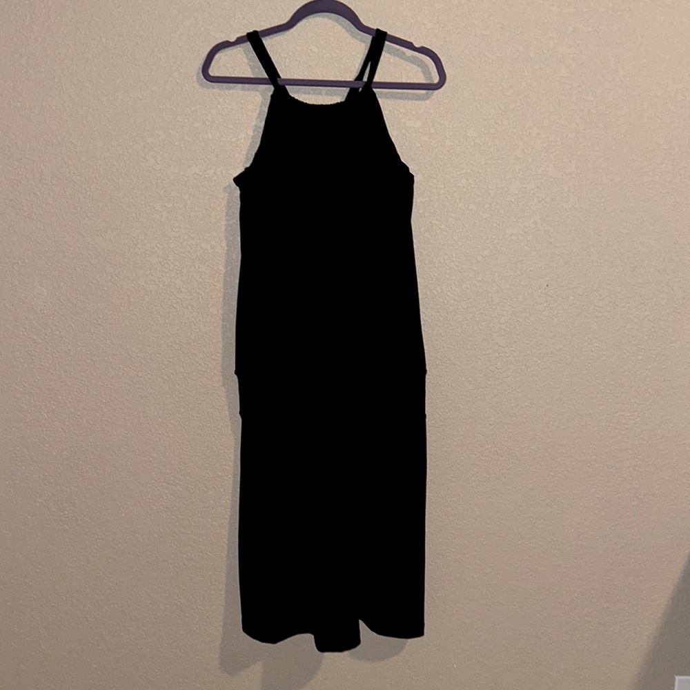 Prana Black Mini Dress Low Ride Waist with inner sports bra - XL